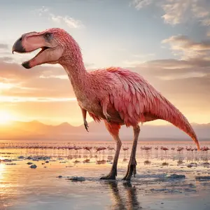 Flamingo + Tyrannosaurus rex